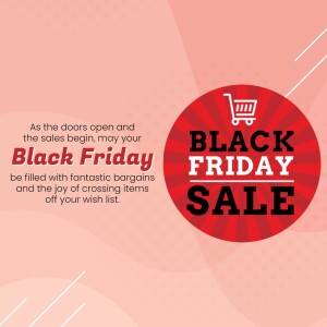 Black Friday Sale Announcement Poster For Threads
