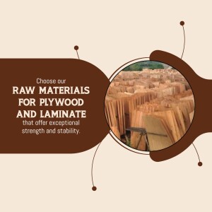 Image showcasing raw wood materials used for plywood and laminate production.