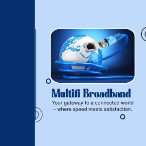 Image of a globe with a network cable connected, representing broadband internet.