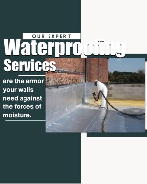 Waterproofing services for walls and roofs