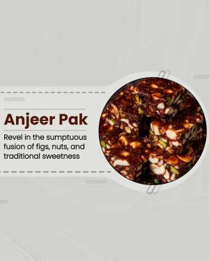 Close-up of Anjeer Pak, a traditional Indian sweet made with figs and nuts.