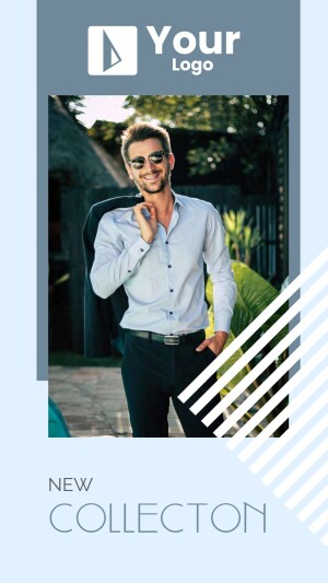 A handsome man in a white shirt and black pants, wearing sunglasses and a blazer draped over his shoulder, promoting a new collection.