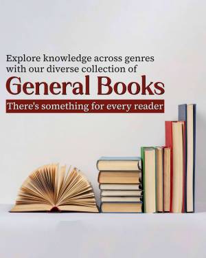 Stack of books with text overlay promoting a diverse book collection.