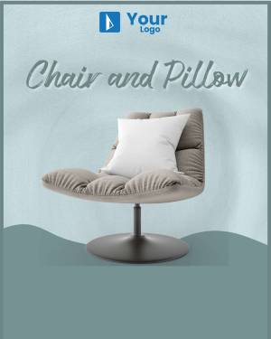 A comfortable chair with a soft pillow, perfect for relaxation.