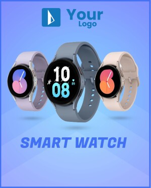Three Samsung Galaxy Watch 5 smartwatches in different colors