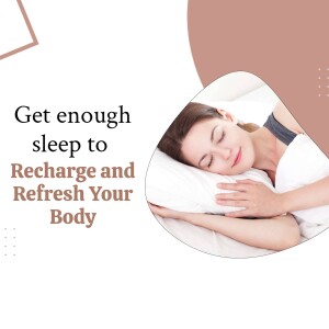 Prioritize Sleep For Recharging Artwork For X
