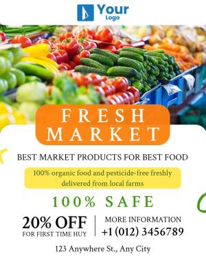 Fresh Market Produce Sale Design For Telegram