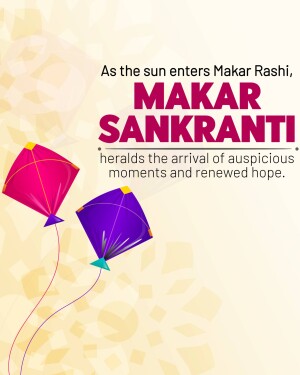 Makar Sankranti festival image with kites