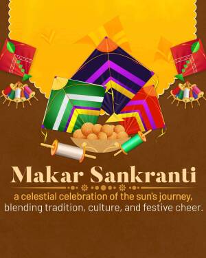 Colorful kites and sweets for Makar Sankranti festival