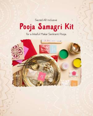 Makar Sankranti Pooja Samagri Kit with traditional items