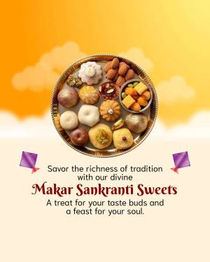 A platter of traditional Indian sweets for Makar Sankranti