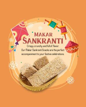 Makar Sankranti celebration with traditional snacks