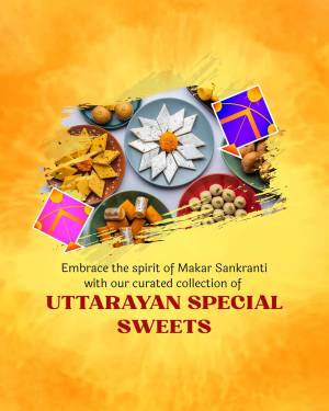 Assortment of traditional Indian sweets for Makar Sankranti
