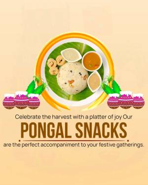Pongal Snacks with Festive Decorations