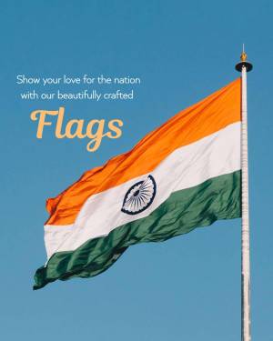 Indian national flag waving in the wind
