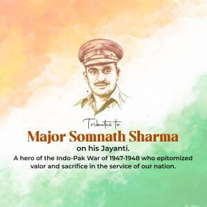 Tribute To Major Somnath Sharma Artwork For Google Business Profile
