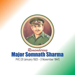 Major Somnath Sharma - PVC Design For LinkedIn
