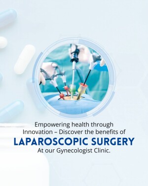 Robotic surgical instruments performing laparoscopic surgery with pills in the background.