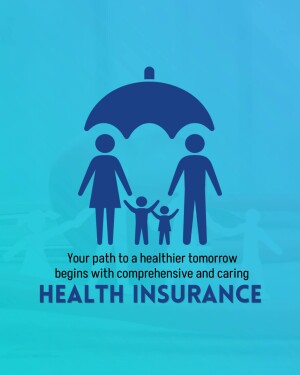 Family under an umbrella representing health insurance coverage.