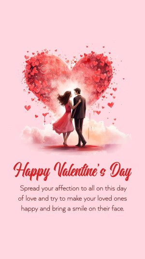 Happy Valentine's Day - Couple In Love Story For Twitter