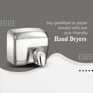 Eco-Friendly Hand Dryers Branding Post For LinkedIn