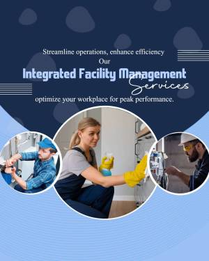 Image depicting facility management services with professionals at work.
