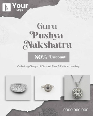 Jewellery Discount Offer - Guru Pushya Nakshatra