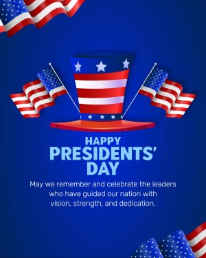 Image of an Uncle Sam hat with American flags for Presidents' Day
