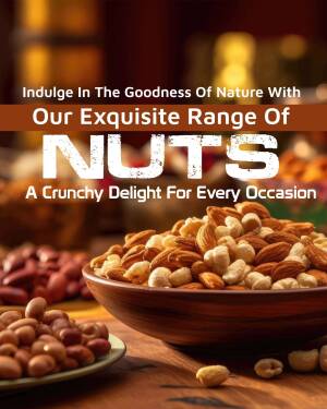 A bowl of mixed nuts including almonds, cashews, and peanuts, with a background of more nuts.