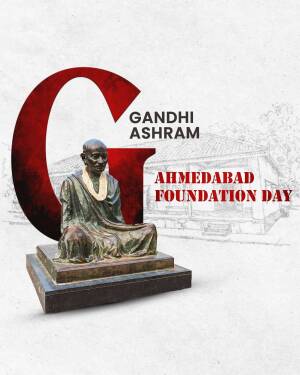 Statue of Mahatma Gandhi at Gandhi Ashram, Ahmedabad