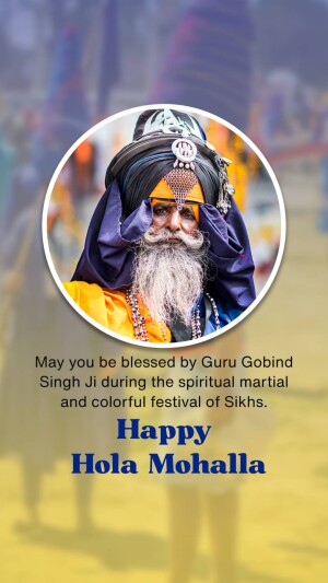 Happy Hola Mohalla - Sikh Festival Artwork For Twitter