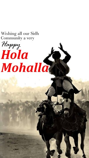 Happy Hola Mohalla Advertisement For Instagram
