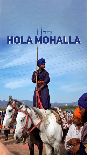 Hola Mohalla Celebration Status Post For WhatsApp