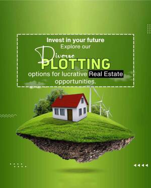Real estate investment opportunity with a house on a floating island