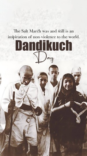 Dandikuch Day - Salt March Inspiration Branding Post For Threads