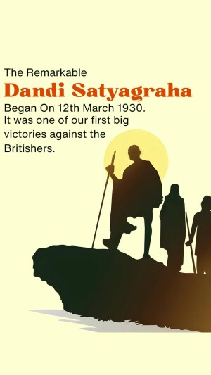 Dandi Satyagraha Commemoration Artwork For Twitter