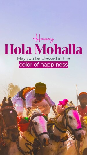 Happy Hola Mohalla Advertisement For Twitter