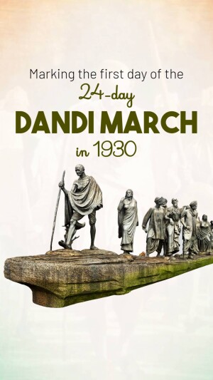 Dandi March 1930 - First Day Promotional Banner For Telegram