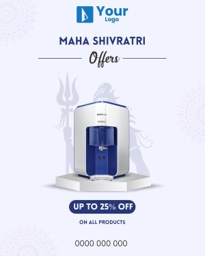 Maha Shivratri offer on water purifiers