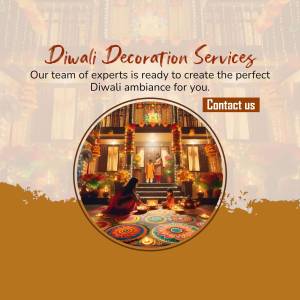 Diwali Decoration Services Flyer For WhatsApp