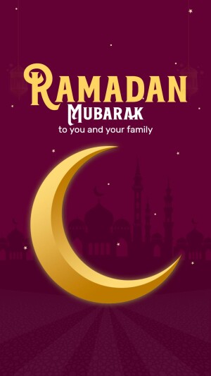 Ramadan Mubarak Greetings Marketing Image For X