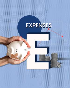 Hand holding a piggy bank with a bandage, representing financial expenses and savings.