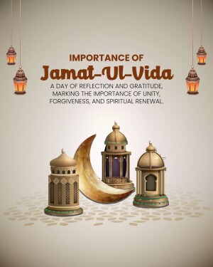 Jumat-ul-Vida Islamic Greeting Card