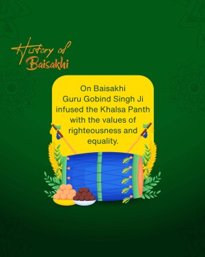 Baisakhi History & Khalsa Panth Promotional Banner For X