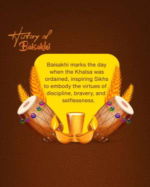 History Of Baisakhi Template For Threads