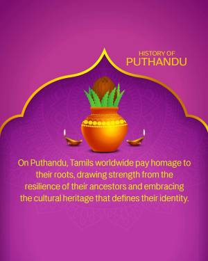 Puthandu - Tamil New Year Social Media Post For X