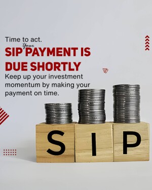Image reminding users about their upcoming SIP payment due date.