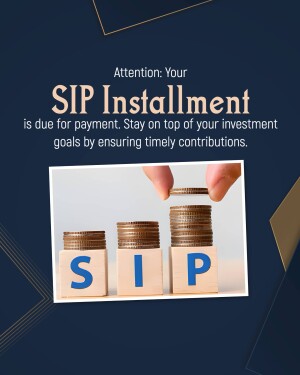 Image reminding users about their SIP installment payment