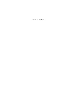 A plain white background with the text 'Enter Text Here' in black.