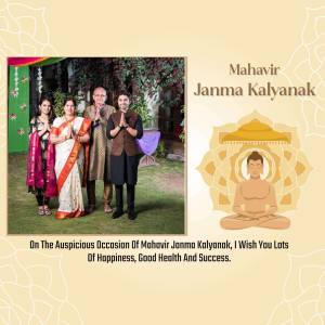 Family celebrating Mahavir Janma Kalyanank